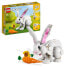 Фото #3 товара LEGO Creator 3-in-1 31133 Das weie Kaninchen mit tierischen Figurenfischen, Dichtungen und Papageien