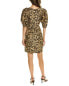 Ba&Sh Puff-Sleeve Mini Linen-Blend Dress Women's