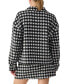 ფოტო #2 პროდუქტის Women's Brushed Houndstooth Shacket