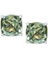 ფოტო #2 პროდუქტის EFFY® Green Quartz Stud Earrings (4-1/2 ct. t.w.) in Sterling Silver