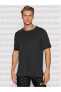 T-shirt Technique Yoga Dri-FIT Black Slim Fit Yoga T-shirt Siyah Kısa Kollu Erkek Spor Tişört