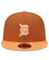 Men's Brown/Orange Detroit Tigers Spring Color Basic Two-Tone 59FIFTY Fitted Hat