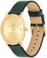 Часы COACH Elliot Green Leather Strap Watch