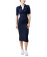 ფოტო #1 პროდუქტის Women's Cosysoft V-Neck Midi Dress