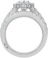 ფოტო #3 პროდუქტის Certified Diamond Pear Halo Bridal Set (2 ct. t.w.) in 18K White, Yellow or Rose Gold