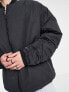 Фото #7 товара ASOS DESIGN extreme oversized wadded bomber jacket in black