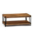 Фото #1 товара Ryegate Natural Live Edge Solid Wood with Metal Coffee Table
