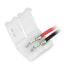 Connector for strips LED SMD 3528 8mm 2 pin with two clamps - 16,8cm