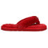 Фото #1 товара Puma Fluff Flip Flop Womens Red Casual Slippers 384938-05