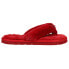 Puma Fluff Flip Flop Womens Red Casual Slippers 384938-05