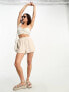 Фото #2 товара Stradivarius rustic ruched front cami in natural