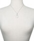 ფოტო #2 პროდუქტის Cultured Freshwater Pearl (6mm), Carved Mother-of-Pearl, & Cubic Zirconia 18" Pendant Necklace in Sterling Silver