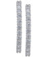 ფოტო #2 პროდუქტის Lab-Grown White Sapphire Threader Earrings in Sterling Silver