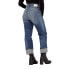 G-STAR Tedie Ultra-High Waist Straight Turn Up Raw Edge Ankle jeans