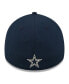 Фото #2 товара Big Boys and Girls Navy Dallas Cowboys 2022 Sideline Coaches 39THIRTY Flex Hat
