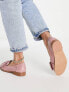 ASOS DESIGN Mentor bow loafer flat shoes in pink