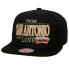 MENS MITCHELL & NESS NBA WITH LOVE SNAPBACK HWC SPURS - BLACK