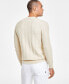 Фото #2 товара Men's Textured Chevron Long-Sleeve Crewneck Sweater, Created for Macy's