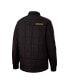 Фото #2 товара Куртка мужская Colosseum Iowa Hawkeyes черная с квадратным узором (Detonate) с кнопками