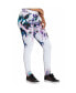 Women's Curvy Fit Active Floral Print Poly Tricot Legging