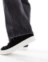 Tommy Jeans vulcanized suede trainers in black