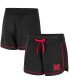 ფოტო #1 პროდუქტის Women's Black Nebraska Huskers Lil Sebastian Tri-Blend Shorts