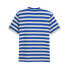 Фото #2 товара Puma Nyc Remix Stripe Crew Neck Short Sleeve T-Shirt Mens Blue Casual Tops 62450