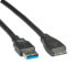 Фото #3 товара ROLINE USB 3.0 Cable - USB Type A M - USB Type Micro A M 2.0 m - 2 m - USB A - Micro-USB A - USB 3.2 Gen 1 (3.1 Gen 1) - Male/Male - Black