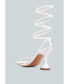 Фото #3 товара Women's Lewk Strappy Tie Up Spool Heel Sandals