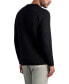 Men's Textured Long Sleeve Crew Neck Sweater