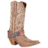 Фото #2 товара Durango Crush Flag Accessory Cowboy Snip Toe Womens Brown Casual Boots DRD0208