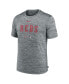 Фото #3 товара Men's Heather Gray Cincinnati Reds Authentic Collection Velocity Performance Practice T-shirt