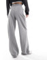 Фото #4 товара ASOS DESIGN Tall tailored wide leg trouser with pleat detail in grey