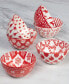 Фото #8 товара Peppermint Candy 13 oz All Purpose Bowls Set of 6, Service for 6