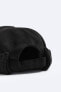 Фото #3 товара Фланелевая шапка-бини с деталями в тон ZARA