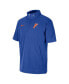 ფოტო #3 პროდუქტის Men's Royal Florida Gators Coaches Half-Zip Short Sleeve Jacket