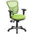 Фото #4 товара Mid-Back Green Mesh Multifunction Executive Swivel Chair With Adjustable Arms