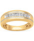 ფოტო #3 პროდუქტის Men's Diamond Channel-Set Band (1/3 ct. t.w.) in 10k Gold