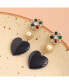 ფოტო #2 პროდუქტის Women's Royal Heart Drop Earrings