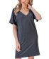 Фото #4 товара Women's Loose Fit V-neck Above the Knee Dress