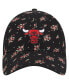 ფოტო #3 პროდუქტის Women's Black Chicago Bulls Bloom Print 9TWENTY Adjustable Hat