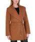 Фото #3 товара Women's Doubled-Faced Wool Blend Wrap Coat