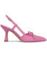 Фото #2 товара Women's Monica Pointed-Toe Slingback Bow Pumps