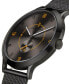 ფოტო #2 პროდუქტის Men's Lilienthal 1 Fire Black Stainless Steel Mesh Watch 42mm