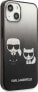 Karl Lagerfeld Karl Lagerfeld KLHCP13STGKCK iPhone 13 mini 5,4" hardcase czarny/black Gradient Ikonik Karl & Choupette