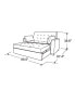 Фото #10 товара 66.5" W Polyester Augustus Full Convertible Sofa