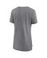 ფოტო #4 პროდუქტის Women's Heathered Gray Brooklyn Nets True Classics Tri-Blend T-shirt