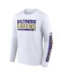 Фото #2 товара Men's Purple, White Baltimore Ravens Two-Pack 2023 Schedule T-shirt Combo Set