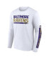 Men's Purple, White Baltimore Ravens Two-Pack 2023 Schedule T-shirt Combo Set