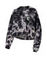 ფოტო #2 პროდუქტის Women's Black Minnesota United FC Oversized Cloud-Dye Long Sleeve T-Shirt